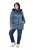 Ulla Popken 842013 Giacca trapuntata Blu denim - Giacche - Giacche taglie forti da donna