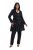 Ulla Popken 842028 Blazer a peplo con pieghe Nero - Blazer - Blazer Taglie Forti da Donna