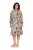 Ulla Popken 842471 Abito svasato con maniche a 3/4 Champagne - Abiti - Vestiti per tutte le taglie