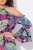 Ulla Popken 842471 Abito midi fantasia Blu scuro - Vestiti midi - Abiti midi taglie comode