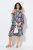 Ulla Popken 842471 Abito midi fantasia Blu scuro - Vestiti midi - Abiti midi taglie comode