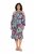 Ulla Popken 842471 Abito midi fantasia Blu scuro - Vestiti midi - Abiti midi taglie comode