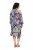 Ulla Popken 842471 Abito midi fantasia Blu scuro - Vestiti midi - Abiti midi taglie comode