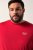 Men+ 500 T-shirt Indigo Blue Denim Rosso scuro - Magliette - Magliette Uomo Taglie Forti