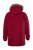 Men+ 619 Parka funzionale con cappuccio in pelliccia sintetica Bordeaux - Giubbotti - Giubbotti Uomo Taglie Forti