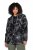 Ulla Popken 842758 Giacca in pile a fiori con cappuccio Nero - Abbigliamento in pile - 