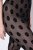 Ulla Popken 842886 Collant senza piede fantasia Nero - Collant & calzini - 
