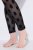 Ulla Popken 842886 Collant senza piede fantasia Nero - Collant & calzini - 