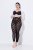 Ulla Popken 842886 Collant senza piede fantasia Nero - Collant & calzini - 