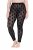 Ulla Popken 842886 Collant senza piede fantasia Nero - Collant & calzini - 