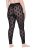 Ulla Popken 842886 Collant senza piede fantasia Nero - Collant & calzini - 