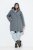 Ulla Popken 842951 Cappotto tecnico HYPRAR impermeabile con cappuccio Grigio scuro melange - Cappotti - Cappotti taglie forti da donna