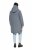 Ulla Popken 842951 Cappotto tecnico HYPRAR impermeabile con cappuccio Grigio scuro melange - Cappotti - Cappotti taglie forti da donna