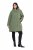 Ulla Popken 842951 Cappotto tecnico HYPRAR impermeabile con cappuccio Verde grigio - Cappotti - Cappotti taglie forti da donna