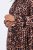 Ulla Popken 842979 Abito animalier Marrone - Vestiti midi - Abiti midi taglie comode