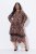 Ulla Popken 842979 Abito animalier Marrone - Vestiti midi - Abiti midi taglie comode