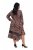 Ulla Popken 842979 Abito animalier Marrone - Vestiti midi - Abiti midi taglie comode