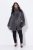 Ulla Popken 843003 Cappotto in pelliccia sintetica con collo alto Grigio - Cappotti - Cappotti taglie forti da donna