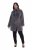 Ulla Popken 843003 Cappotto in pelliccia sintetica con collo alto Grigio - Cappotti - Cappotti taglie forti da donna