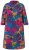 Ulla Popken 843180 Abito in jersey a fiori Petrolio - Abiti - Vestiti per tutte le taglie