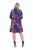 Ulla Popken 843180 Abito in jersey a fiori Petrolio - Abiti - Vestiti per tutte le taglie