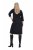 Ulla Popken 843326 Abito in felpa con maniche a 3/4 Nero - Abiti in felpa - 
