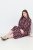 Ulla Popken 843358 Abito in felpa fantasia Prugna - Abiti in felpa - 