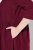 Ulla Popken 843383 Abito di velluto a coste con maniche a 3/4 Bordeaux - Vestiti maxi - Abiti maxi taglie forti