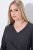 Ulla Popken 843595 Abito a portafoglio con maniche a 3/4 Grigio melange - Vestiti midi - Abiti midi taglie comode