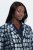 Ulla Popken 843937 Blazer testurizzato fantasia Blu scuro - Blazer - Blazer Taglie Forti da Donna