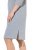 Ulla Popken 843999 Abito con maniche a 3/4 Grigio melange - Abiti - Vestiti per tutte le taglie