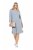 Ulla Popken 843999 Abito con maniche a 3/4 Grigio melange - Abiti - Vestiti per tutte le taglie
