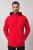 Jay-Pi 844210 Giacca antipioggia con cappuccio ripiegabile Rosso salsa - Giubbotti - Giubbotti Uomo Taglie Forti