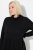 Ulla Popken 844233 Abito in maglia a maniche lunghe Nero - Abiti in maglia - 