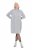 Ulla Popken 844233 Abito in maglia a maniche lunghe con collo alto Grigio melange - Abiti in maglia - 