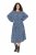 Ulla Popken 844594 Abito midi a fiori Blu scuro - Vestiti midi - Abiti midi taglie comode