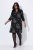 Ulla Popken 844739 Abito con maniche a 3/4 Nero - Vestiti midi - Abiti midi taglie comode