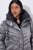 Ulla Popken 844764 Cappotto trapuntato HYPRAR con riflessi metallizzati Antracite - Cappotti - Cappotti taglie forti da donna