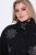 Ulla Popken 844839 Giacca corta con ricamo a fiocchi di neve Blu scuro - Giacche - Giacche taglie forti da donna