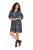 Ulla Popken 844945 Abito in jersey fantasia Nero - Abiti in jersey - 