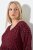 Ulla Popken 844945 Abito in jersey svasato con scollo a V Prugna - Abiti in jersey - 