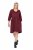 Ulla Popken 844945 Abito in jersey svasato con scollo a V Prugna - Abiti in jersey - 
