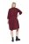 Ulla Popken 844945 Abito in jersey svasato con scollo a V Prugna - Abiti in jersey - 