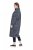 Ulla Popken 844993 Abito in felpa fantasia Blu scuro - Abiti in felpa - 