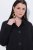 Ulla Popken 845026 Giacca camicia con texture zebrata Nero - Giacche - Giacche taglie forti da donna