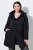 Ulla Popken 845111 Parka Nero - Cappotti - Cappotti taglie forti da donna