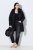 Ulla Popken 845111 Parka Nero - Cappotti - Cappotti taglie forti da donna