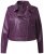 Ulla Popken 845121 Giacca biker in similpelle Prugna - Giacche - Giacche taglie forti da donna