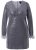 Ulla Popken 845145 Abito di paillettes con scollo a V Argento - Abiti da sera - Abiti da sera taglie forti
