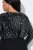 Ulla Popken 845151 Abito a righe con scollo a V Nero - Abiti da sera - Abiti da sera taglie forti